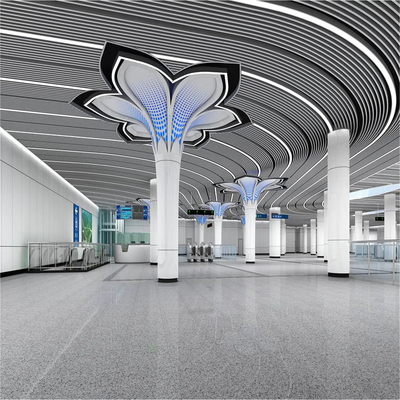 EPS سقف الهندسة المعمارية الفضاء إطارات مطار 960mm سقف حسب الطلب