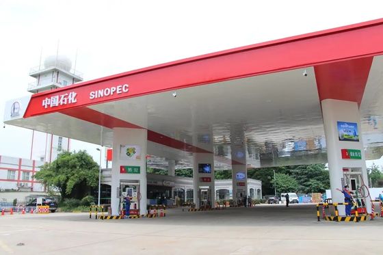 الإطار الفضائي الهياكل الفولاذية الأسطح محطات البنزين محطات الرسوم الجمركية نظام السقف ISO GB