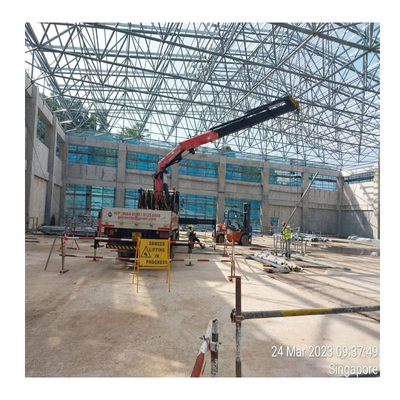 Q345 S355JR أو Q235 S235JR عقدة الإطار الفضائي الصلب لبناء الهياكل الصلبة