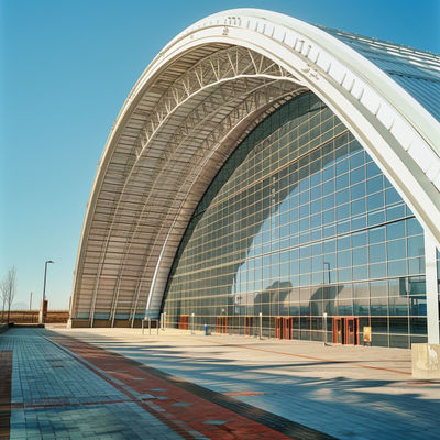 الهياكل الفولاذية الفضائية واسعة النطاق لبناء محطات السكك الحديدية بكفاءة