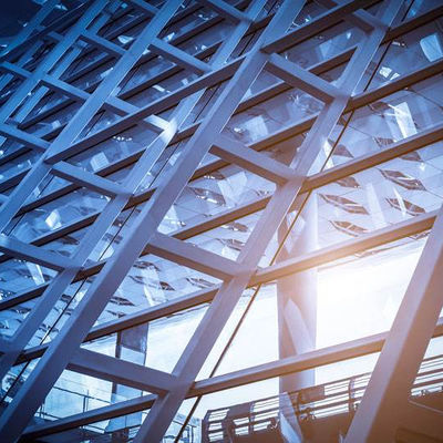 هيكل السقف المخصص للأسطوانات الفولاذية المصنعة خفيفة الوزن