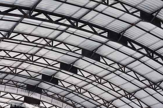 ISO9001:2008/CE/BV Certified Long-span Steel Space Frame with Energy Saving Prefabricated Structure